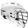 Cascade CS-R Lacrosse Helmet (White Shell/Silver Facemask) -Lacrosse Unlimited Shop 007