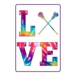 Lacrosse Unlimited Love Tie Dye Lacrosse Street Sign