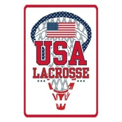Lacrosse Unlimited USA Stick Lacrosse Street Sign
