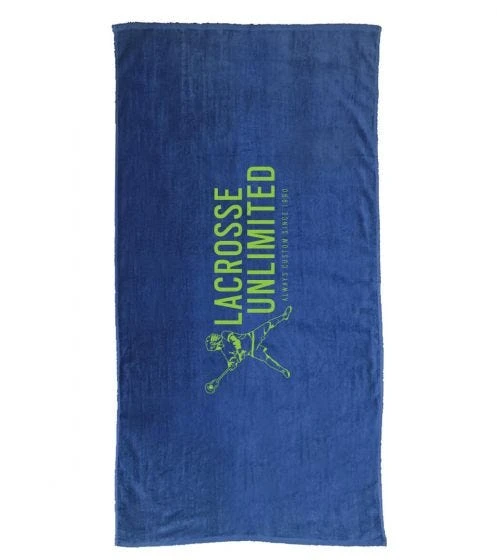 Lacrosse Unlimited LU Always Custom Towel - Royal 3 Lacrosse Unlimited LU Always Custom Towel - Royal