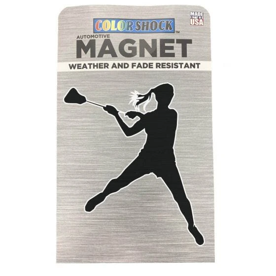 Lacrosse Unlimited Jumpgirl Car Magnet 3 Lacrosse Unlimited Jumpgirl Car Magnet