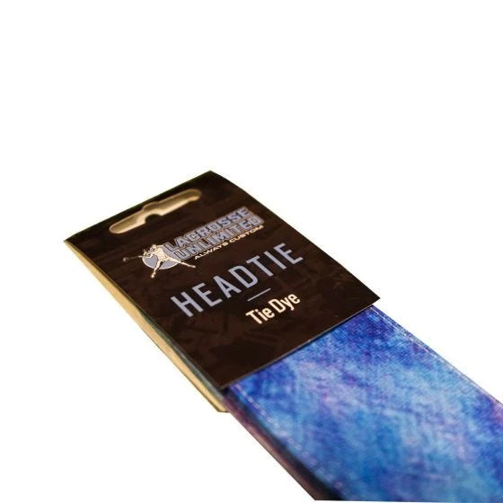 Lacrosse Unlimited Tie Dye Head Tie - Blue 4 Lacrosse Unlimited Tie Dye Head Tie - Blue - Image 2