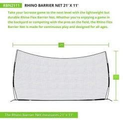 Rhino Flex Barrier Net 9 Rhino Flex Barrier Net -Lacrosse Unlimited Shop 2011679 3