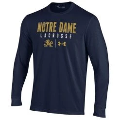 Under Armour Notre Dame Lacrosse Long Sleeve Tee - Youth