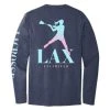 Lacrosse Unlimited Twilight Jumpgirl Women's Long Sleeve Tee -Lacrosse Unlimited Shop 2012196 back