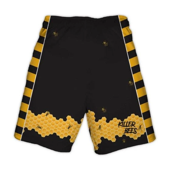 Lacrosse Unlimited Killer Bees Lacrosse Shorts 5 Lacrosse Unlimited Killer Bees Lacrosse Shorts - Image 3