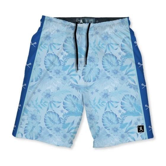 Lacrosse Unlimited Blue Hawaiian Lacrosse Shorts 3 Lacrosse Unlimited Blue Hawaiian Lacrosse Shorts