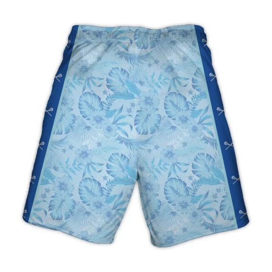 Lacrosse Unlimited Blue Hawaiian Lacrosse Shorts 5 Lacrosse Unlimited Blue Hawaiian Lacrosse Shorts - Image 3