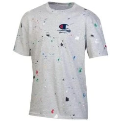 Lacrosse Unlimited Champion Paintdrop Grey Lacrosse Tee