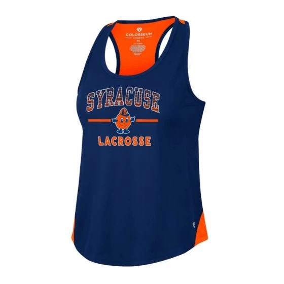 Lacrosse Unlimited Women's Syracuse Lacrosse Racertank 3 Lacrosse Unlimited Women's Syracuse Lacrosse Racertank
