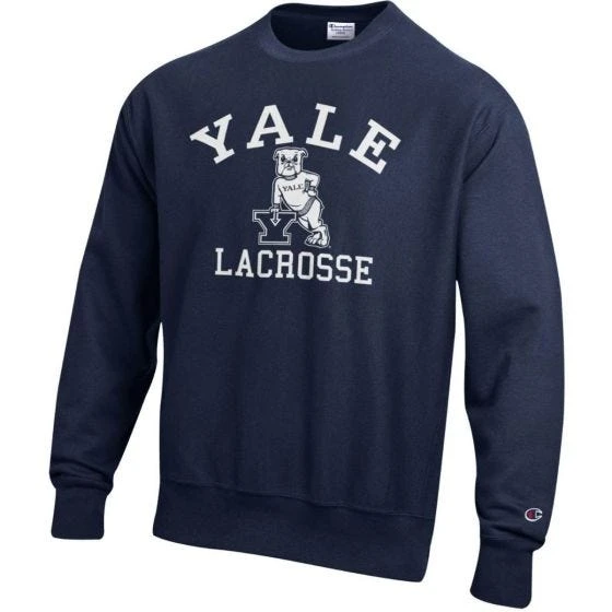 Lacrosse Unlimited Yale Lacrosse Crew Neck - Adult 3 Lacrosse Unlimited Yale Lacrosse Crew Neck - Adult