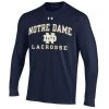 Under Armour Notre Dame Lacrosse Long Sleeve Tee - Adult -Lacrosse Unlimited Shop 2012811