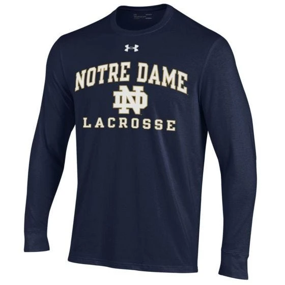 Under Armour Notre Dame Lacrosse Long Sleeve Tee - Adult 3 Under Armour Notre Dame Lacrosse Long Sleeve Tee - Adult