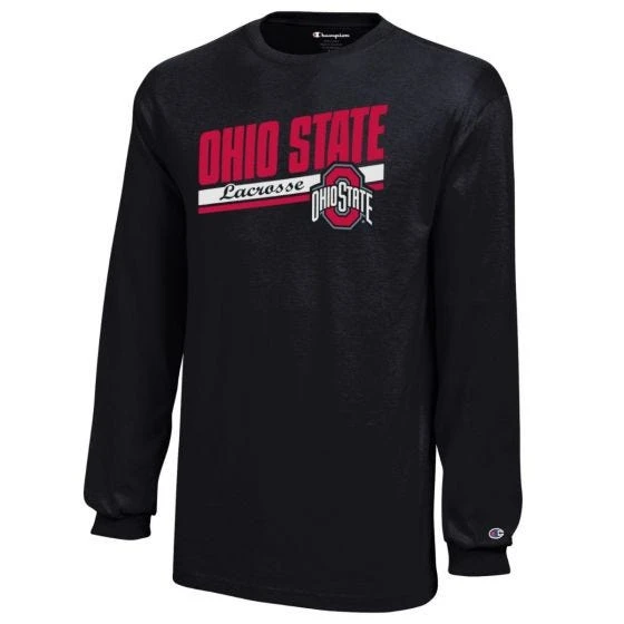 Lacrosse Unlimited Ohio State Lacrosse Long Sleeve Tee - Youth 3 Lacrosse Unlimited Ohio State Lacrosse Long Sleeve Tee - Youth