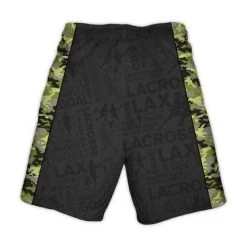 Lacrosse Unlimited Lime Camo Lacrosse Shorts -Lacrosse Unlimited Shop 2012965 back
