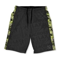 Lacrosse Unlimited Lime Camo Lacrosse Shorts