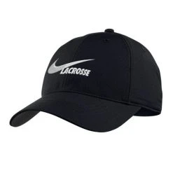 Nike Swoosh Black Lacrosse Hat