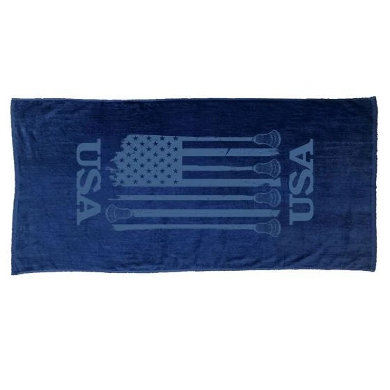 Lacrosse Unlimited LU USA Towel - Navy 3 Lacrosse Unlimited LU USA Towel - Navy