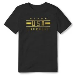 Lacrosse Unlimited Gold USA Lacrosse Tee