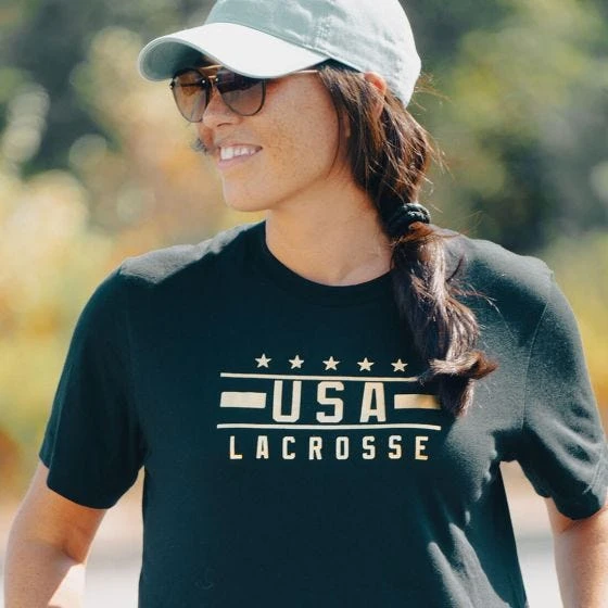 Lacrosse Unlimited Gold USA Lacrosse Tee 4 Lacrosse Unlimited Gold USA Lacrosse Tee - Image 2