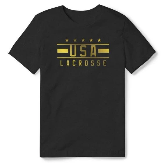 Lacrosse Unlimited Gold USA Lacrosse Tee 3 Lacrosse Unlimited Gold USA Lacrosse Tee