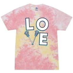 Lacrosse Unlimited Love Tie Dye Girl's Lacrosse Tee
