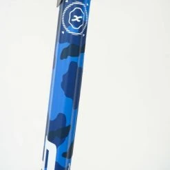 STX Fiber X Blue Tiger Lacrosse Shaft - Attack -Lacrosse Unlimited Shop 2013548 stx fiber x smu blue camo closeup2