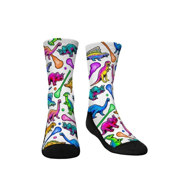 Lacrosse Unlimited Dino Lax Lacrosse Socks 4 Lacrosse Unlimited Dino Lax Lacrosse Socks - Image 2