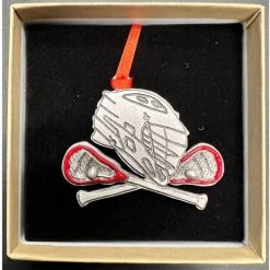 Lacrosse Unlimited Lacrosse Helmet Pewter Ornament -Lacrosse Unlimited Shop 2013603 2