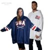 Lacrosse Unlimited USA Lacrosse Stadium Blanket Hoodie -Lacrosse Unlimited Shop 2013672 adult