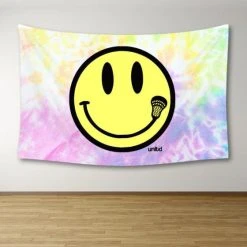 Lacrosse Unlimited Smile Lacrosse Tapestry