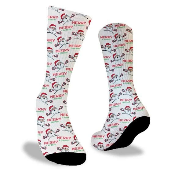 Lacrosse Unlimited Laxmas Santa Socks 3 Lacrosse Unlimited Laxmas Santa Socks