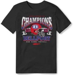 Lacrosse Unlimited Bellport Suffolk Football D2 Champs Tee