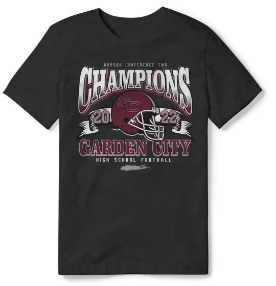 Lacrosse Unlimited Garden City Nassau Football Conference 2 Champs Tee 3 Lacrosse Unlimited Garden City Nassau Football Conference 2 Champs Tee