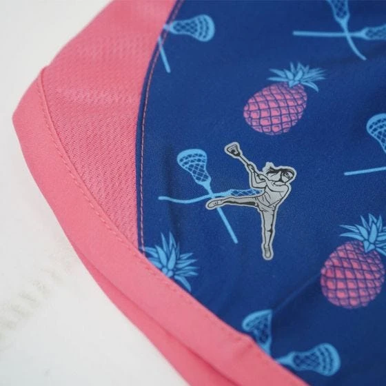 Lacrosse Unlimited Rebel Girls Pineapple Lacrosse Shorts 4 Lacrosse Unlimited Rebel Girls Pineapple Lacrosse Shorts - Image 2