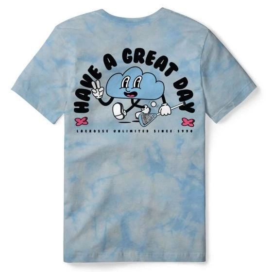 Lacrosse Unlimited Crystal Cloud Adult Lacrosse Tee 3 Lacrosse Unlimited Crystal Cloud Adult Lacrosse Tee