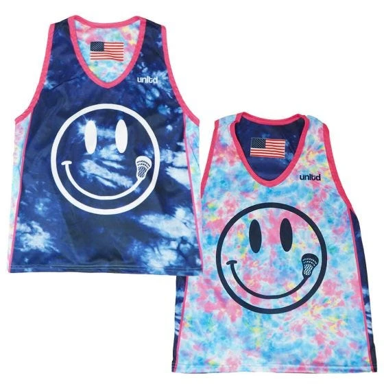 Tie Dye Smile Women's Lacrosse Pinnie 5 Tie Dye Smile Women's Lacrosse Pinnie - Image 3