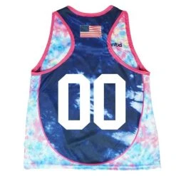 Tie Dye Smile Women's Lacrosse Pinnie 11 Tie Dye Smile Women's Lacrosse Pinnie -Lacrosse Unlimited Shop 2013940 navy tie dye back number