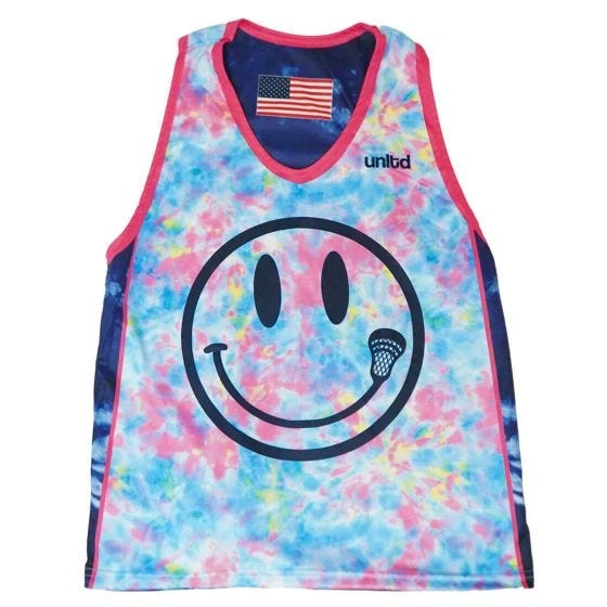 Tie Dye Smile Women's Lacrosse Pinnie 4 Tie Dye Smile Women's Lacrosse Pinnie - Image 2