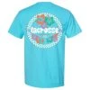 Lacrosse Unlimited Hibiscus Women's Lacrosse Tee -Lacrosse Unlimited Shop 2014032 front