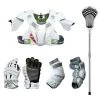 Maverik 4-Piece Lacrosse Intermediate Set (No Helmet) -Lacrosse Unlimited Shop 4 piece featuring the 3 piece items stallion 50 starter stick