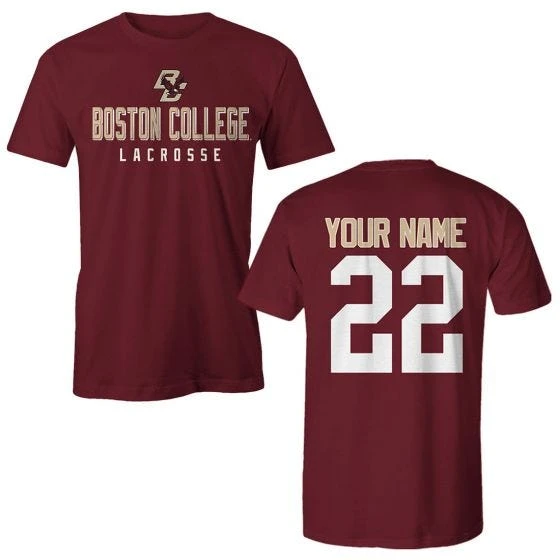 Lacrosse Unlimited Boston College Player Tee 3 Lacrosse Unlimited Boston College Player Tee