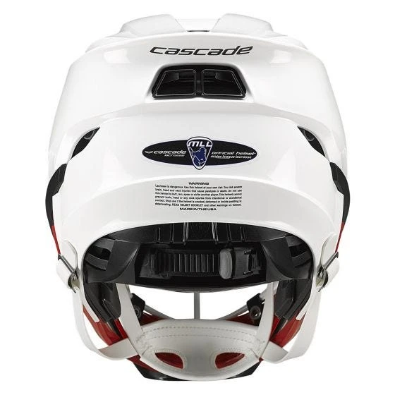 Cascade S Youth Lacrosse Helmet (White Shell/Chrome Mask) 6 Cascade S Youth Lacrosse Helmet (White Shell/Chrome Mask) - Image 4