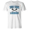 Lacrosse Unlimited Custom Crossed Sticks Lacrosse Tee -Lacrosse Unlimited Shop customstickstee white