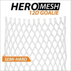 ECD Lacrosse East Coast Dyes - HeroMesh 12D Goalie Semi Hard - White -Lacrosse Unlimited Shop ecd goalie hero mesh semi hard 1