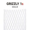 Stringking Grizzly 1S Goalie Mesh - White 1 Stringking Grizzly 1S Goalie Mesh - White -Lacrosse Unlimited Shop grizzly 1s piece 1