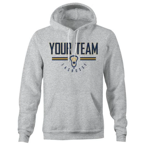 Lacrosse Unlimited Custom 3 Bar Lacrosse Hoodie 3 Lacrosse Unlimited Custom 3 Bar Lacrosse Hoodie