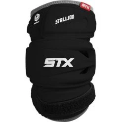 STX Stallion 500 Lacrosse Arm Pads -Lacrosse Unlimited Shop m pro stallion500 ap black front