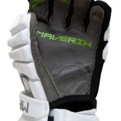 Maverik MX LE Lacrosse Glove - White -Lacrosse Unlimited Shop mx glove palm closeup 1 1