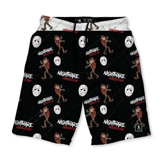 Lacrosse Unlimited Nightmare Lax Club Lacrosse Shorts 3 Lacrosse Unlimited Nightmare Lax Club Lacrosse Shorts